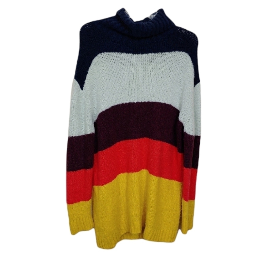 💜 Chelsea28 Striped Thick Cozy Vintage style sweater - Picture 5 of 8